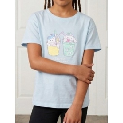 Kids Light Blue Graphic T-Shirt