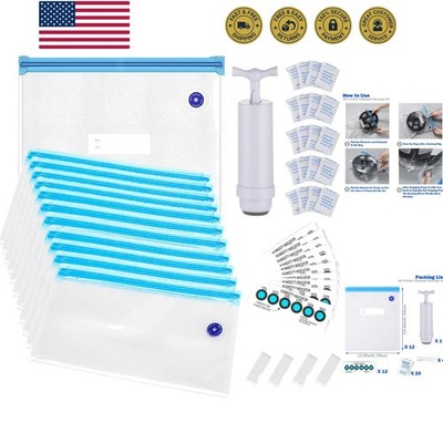 3D Printer Filament Storage Bag Kit 12 x Vacuum Sealed Bags, 1 x Hand Pump, 2...