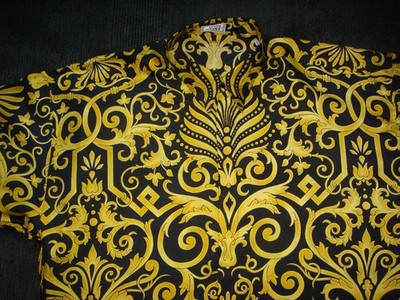VERSACE SEIDENHEMD+SILK SHIRT+HEMD SEIDE+GR.50- L+9,8/10