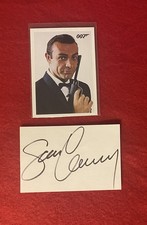 James Bond Sean Connery Autograph - Cut Signature With Collector Card! RARE!!!