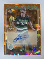 VIKTOR GYOKERES 2024-25 Topps Chrome UCC Sapphire Auto ORANGE /25 *ke