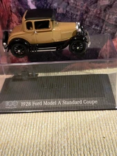 1928 Ford Model A. 1/43 scale die-cast Danbury Mint-Minichamps Beige/Black.