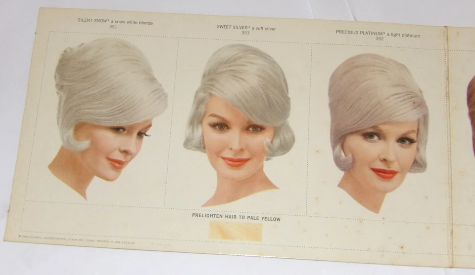 VTG 1960s BORN A BLOND CLAIROL HAIR COLOR LOTION ADVERTISING BEAUTY SHOP DISPLAY - Image 3 of 4