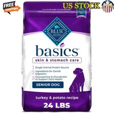 Limited Ingredient Turkey Dry Dog Food Skin  Stomach Care 24lb Bag BLUE Buffalo