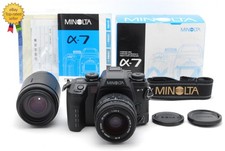 2 LENS N MINT in box MINOLTA -7 a7 Film Camera Body 28-70m 70-30mm JAPAN