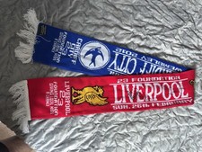 Liverpool V Cardiff Carling Cup Final 2012 Scarf Signed By Jamie Carragher