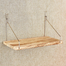 Fabric Wall Cubicle Shelf with Hooks for Work Decor, 11.8' Wooden Cubicle Organi
