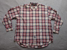 Gant New Haven Oxford Shirt Mens Large Multicolor Plaid Long Sleeve Button Down