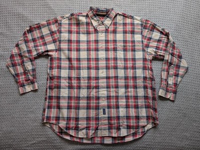 Gant New Haven Oxford Shirt Mens Large Multicolor Plaid Long Sleeve Button Down