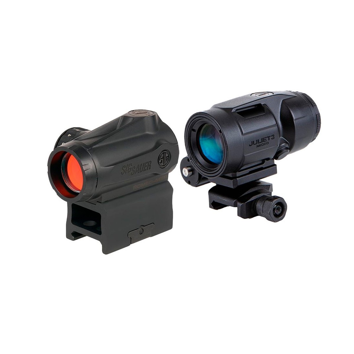 SIG SAUER ROMEO-MSR&JULIET3 実物 SIG SAUER Romeo- Gen II 2 MOA Red Dot Sight + 3x22mm Juliet3-Micro