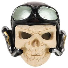 Fish Tank Skull Ornament Bearded Dragon Terrarium Decoration Aquarium