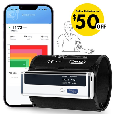 #ad Wellue Checkme BP2A Bluetooth Wireless Upper Arm Cuff Blood Pressure Monitor US $29.99