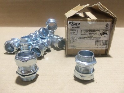 NEW Atkore CC75RKON Box of 14 3/4'' Steel Compression Connector Coupling AK
