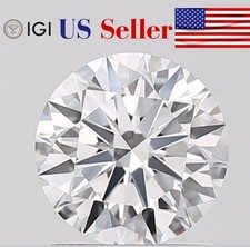 IGI Certified Lab Grown CVD Diamond ROUND Cut 1.41 Ct E Color VS2 Clarity Stone