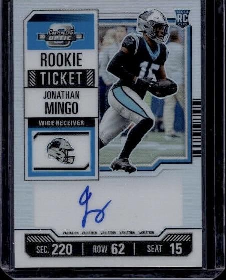 2023 Panini Contenders Optic #119 Jonathan Mingo Silver Auto