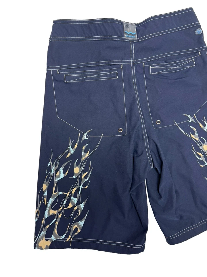 Phys.Sci. Pantalones cortos de natación para hombre azul marino multicolor gráfico con cordón talla 30 Foto 2 de 4