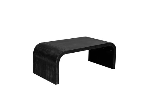 Farmhouse Vintage Crafts Coffee Table,Curved Art Deco Design, Easy Assembly, 48 - Picture 10 of 11