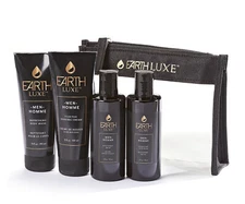 Earth Luxe Men's 4 Piece Shower/Shaving Kit