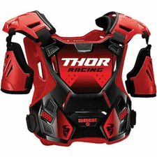 Thor Guardian MX Chest Protector Roost Deflector M/L Medium Large Red/Black