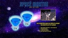 TREK PROP SPACE MARTINI PAIR BAR CORDIAL COSTUME TOS TV STAR SUPER RARE L@@K