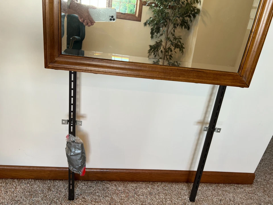 Espejo de vidrio biselado cereza ETHAN ALLEN ~ ¡Hermoso! Exc. Estado - ¡Se enviará! Foto 4 de 4