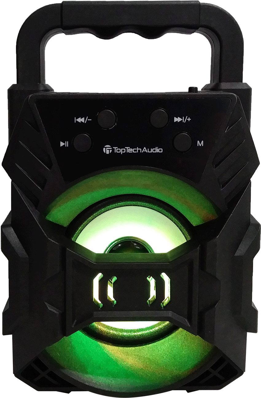 top tech audio portable bluetooth speaker
