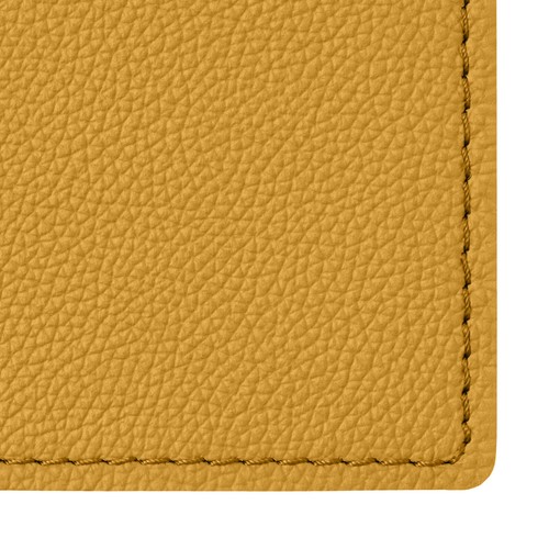 Mauspad Echtes Leder Gelb - Mousepad Eckige Ecken - Handwerkliche Nähte - Bild 2 von 2