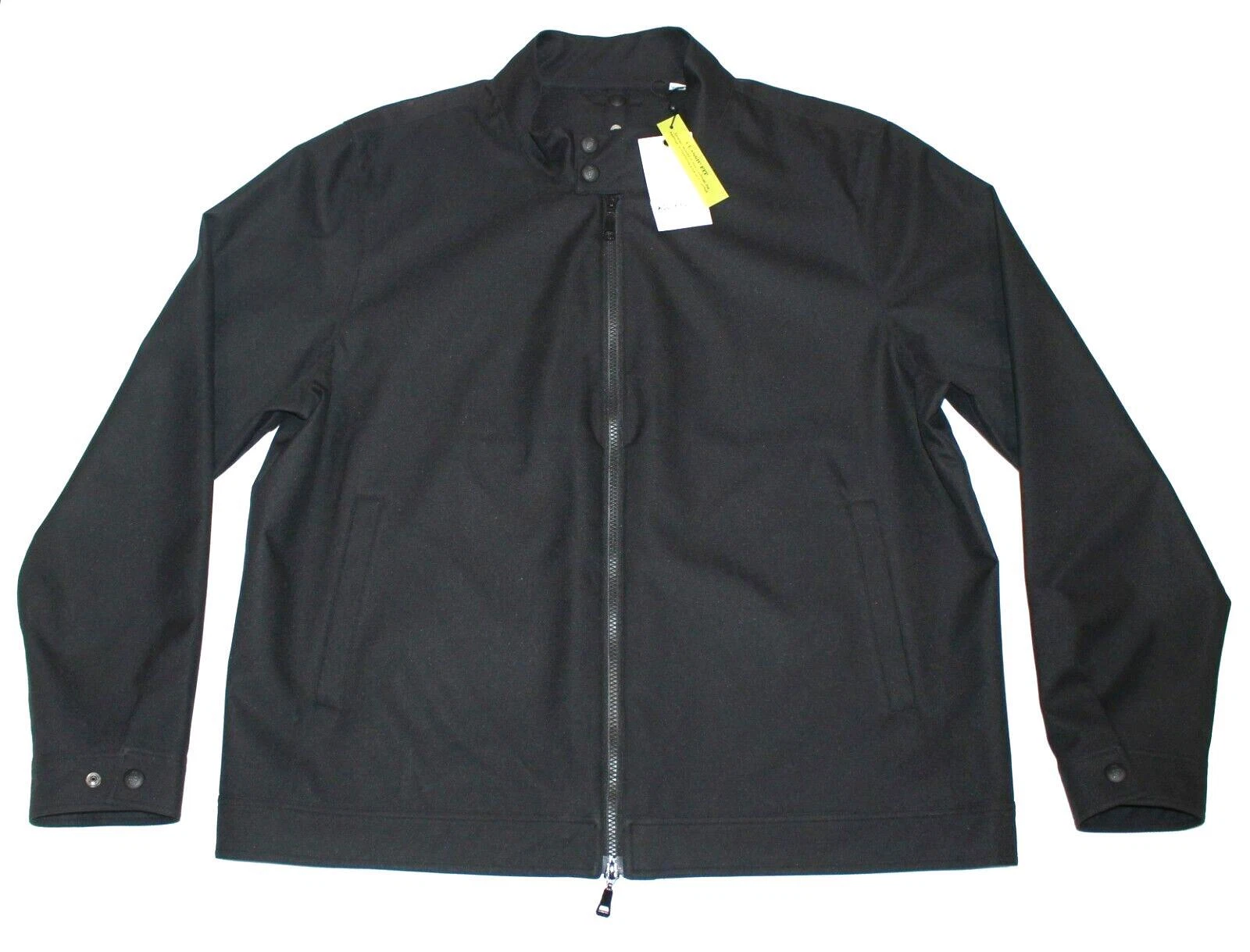 ALEXANDER MCQUEEN $498 NUOVO Robert Graham MOTO Giacca McQUEEN Uomo LARGE L Nero Gilet Rimovibile