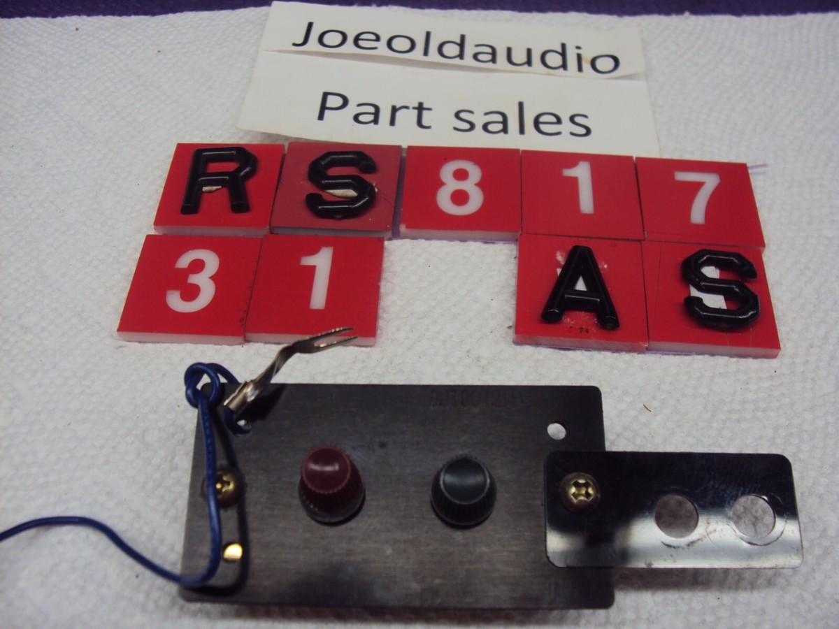 Panasonic RS-817AS FM/AM Stereo 8 Track Recorder Antenna Input