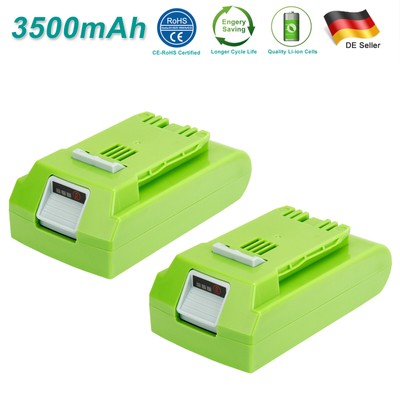 2x3500mAH 24V für Greenworks G-24 24V 29322 29842 29852 20362 24352 Li-ion Akku 