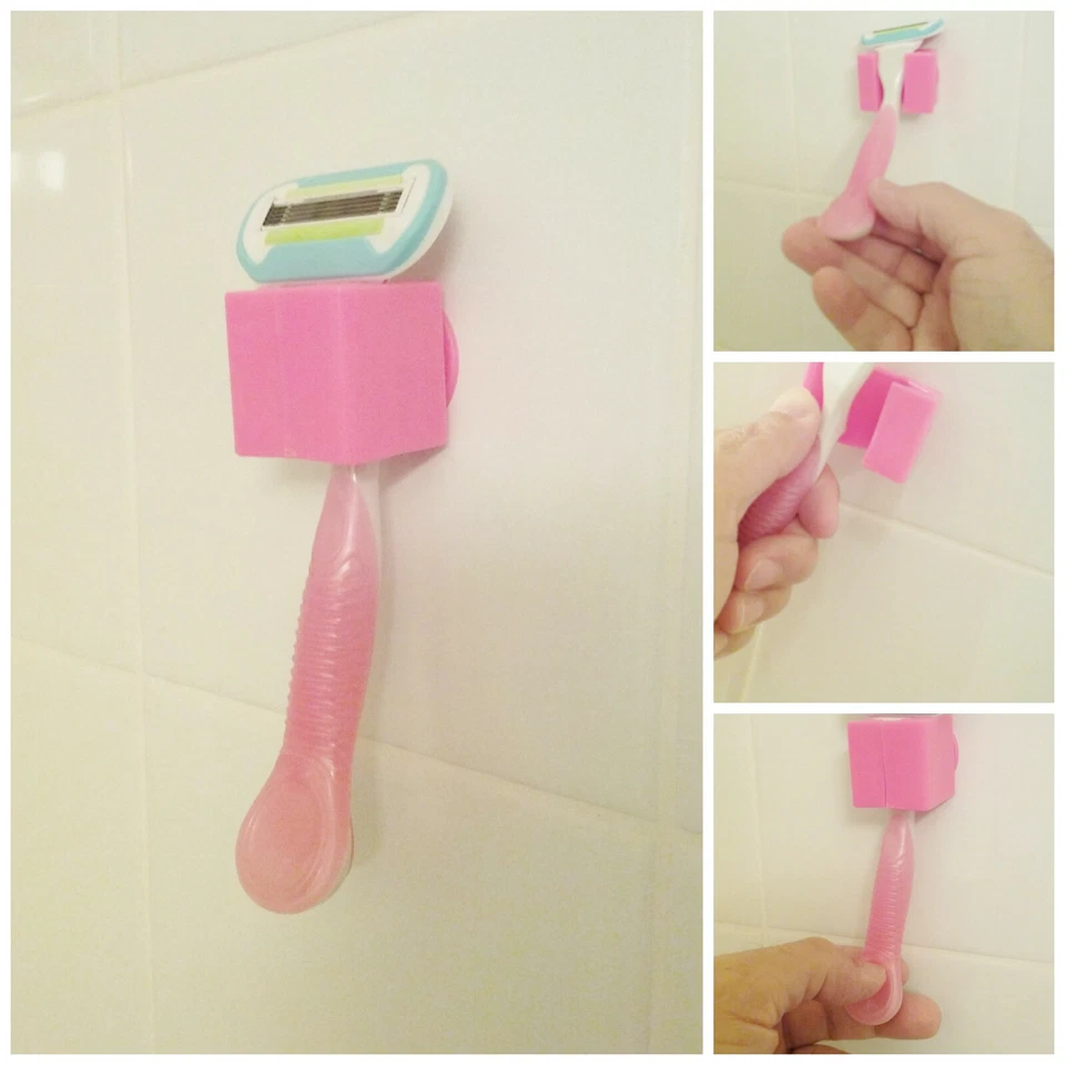 Soporte de afeitadora para hogar, viaje o regalo - razorGrip de izzi mo - Paquete de 2 Foto 4 de 4