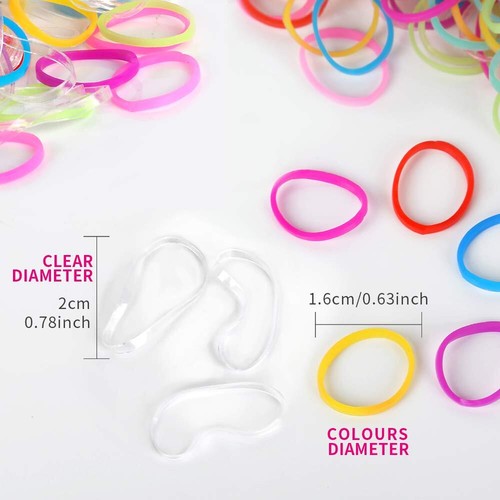 4000pcs Elastic Hair Bands, Clear Hair Elastics Small Mini Girls Rubber Bands... - Picture 2 of 7