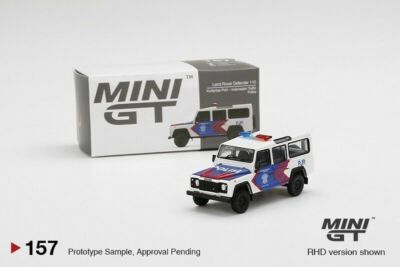 MINI GT 1:64 Land Rover Defender 110 Korlantas Indonesia Police
