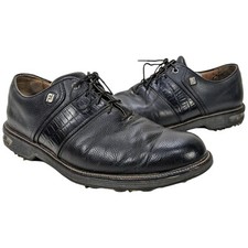 FootJoy Dryjoys Premiere Series Packard Golf Shoes Black Size 9.5 M 9.5M Gator