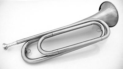 U.S. Regulation Bugle(tm) - Nickel Silver with Mouthpiece, Bag | eBay