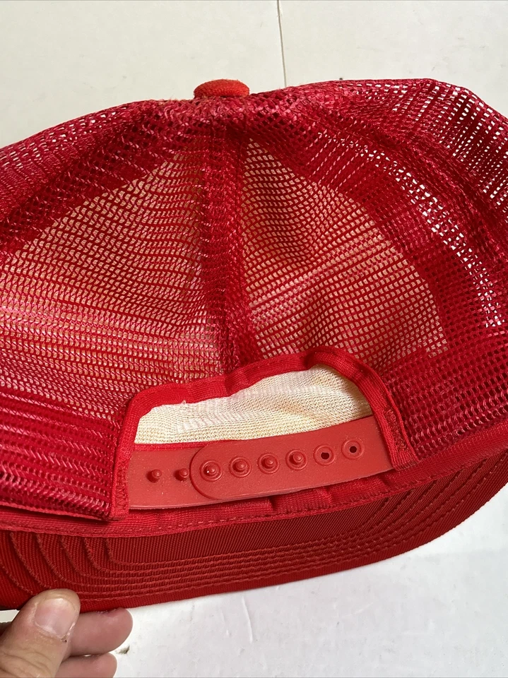 Gorra de Colección Schmidtberger Construcción SnapBack Roja Blanca Malla Kansas Foto 4 de 4