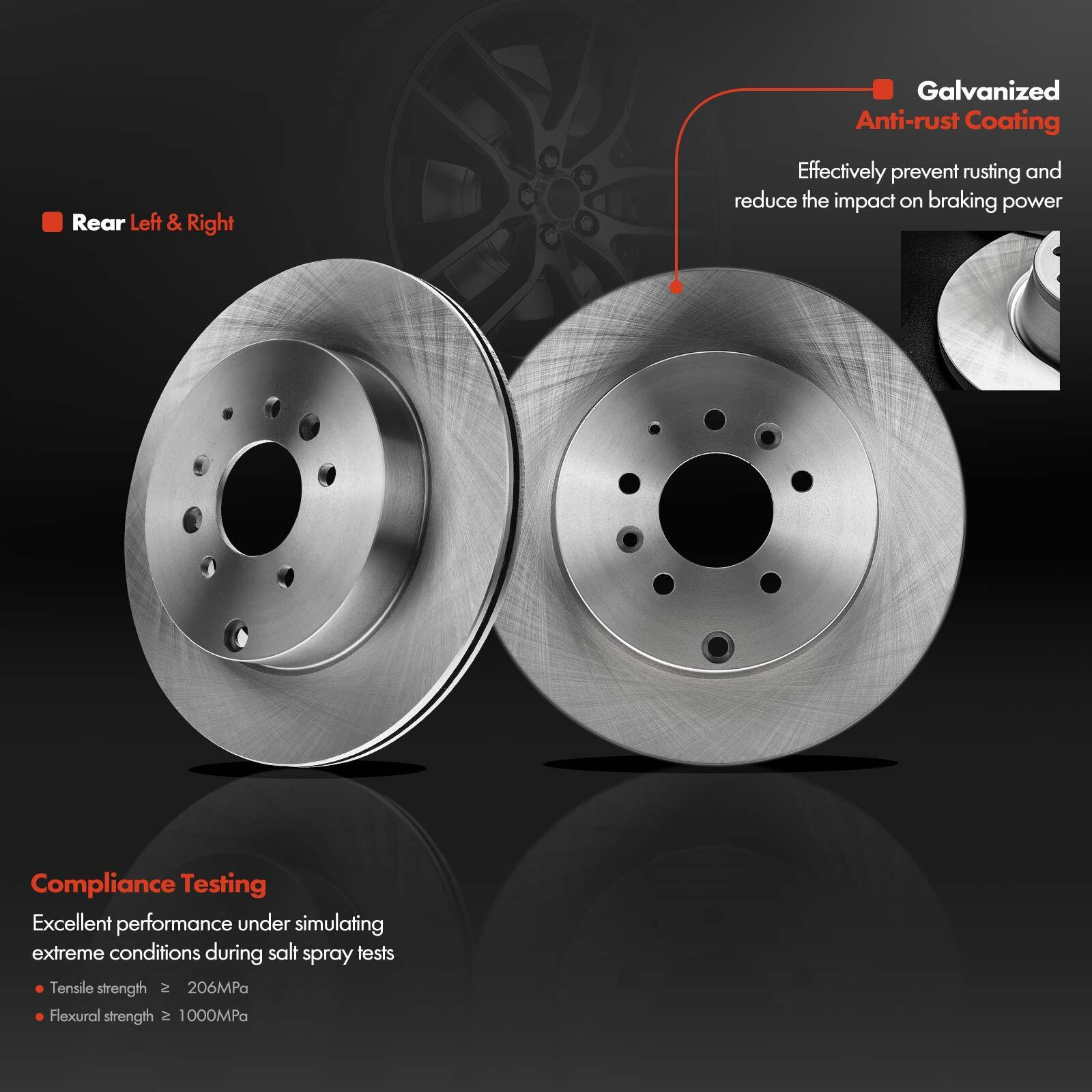 Hawk Performance Drilled and Slotted Rear Brake Rotor Set | Mazda CX-9 (2007) (HTC5048) main image 1
