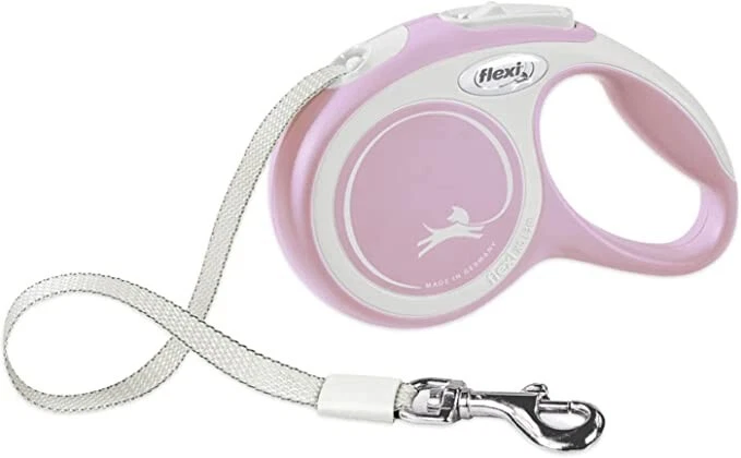 Flexi NOVO Comfort Dog Leash fita retrátil XS Pet 0-26 lb ROXO/ROSA 10 pés - Imagem 2 de 4