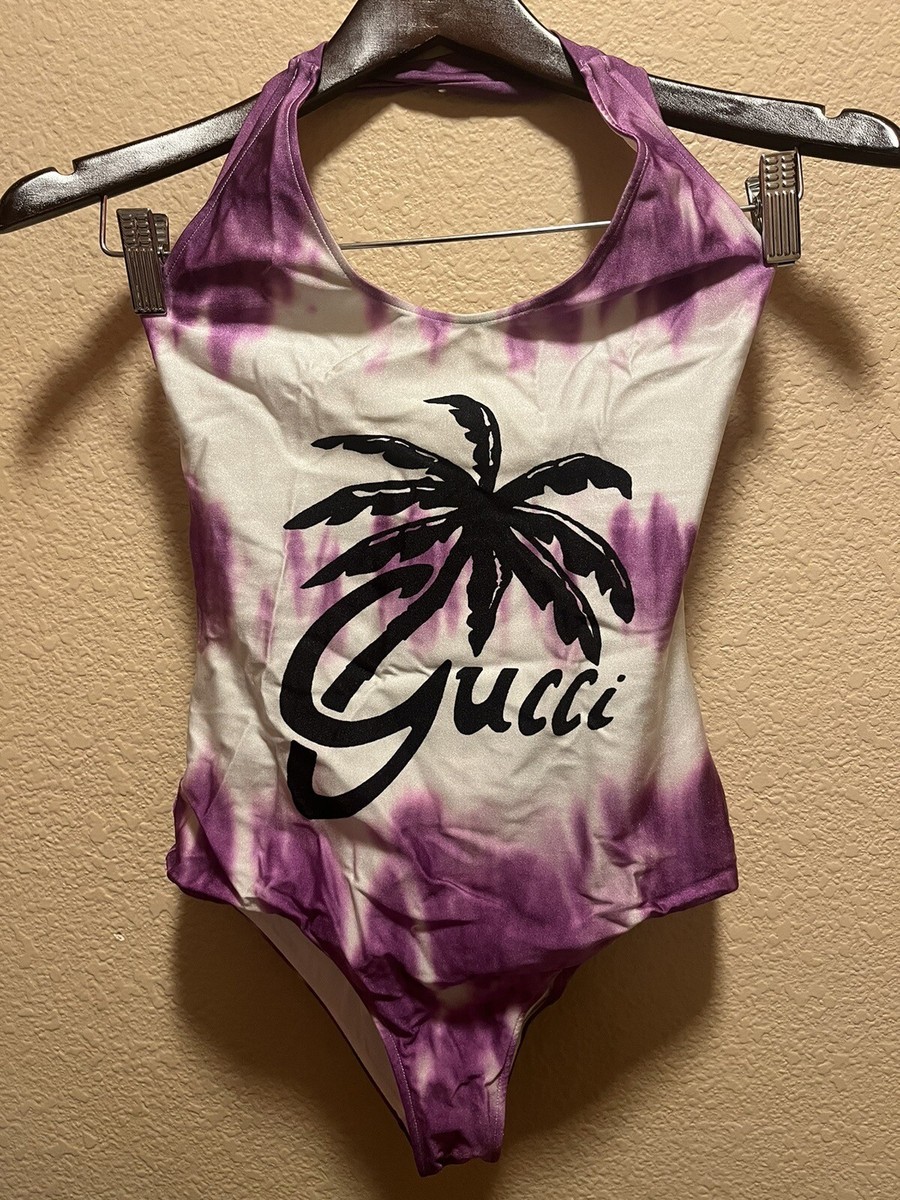 【関税&送料込み】Gucci Logo Swimsuit New Gucci Multicolor Logo One Piece Swimsuit Size XS | eBay