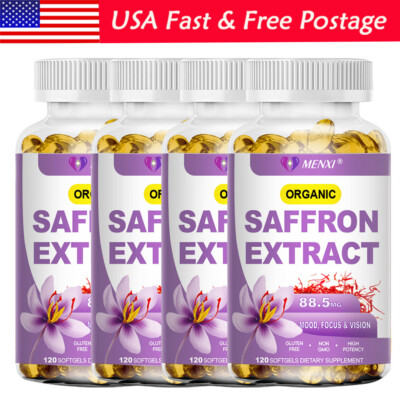 Saffron Supplements - 100% Pure Saffron Extract for Weight Loss - Mood Enhancer