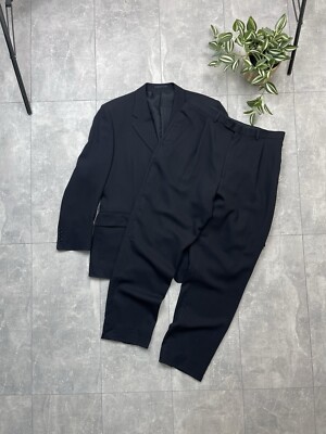 スーツ Yves Saint Laurent Vintage Yves Saint Laurent Black Mens Suit Blazer Pants Size