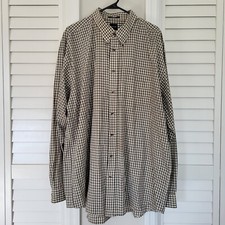 Arrow Shirt Mens 2XLT 18 18.5 Wrinkle Free Button Down Long Sleeve Small Holes