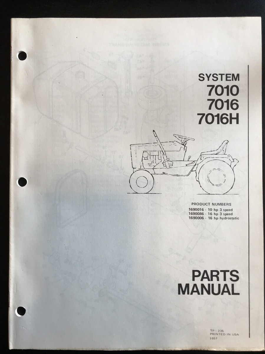 Original Simplicity Parts Manual 7010 7016 7016H • 3 speed | eBay