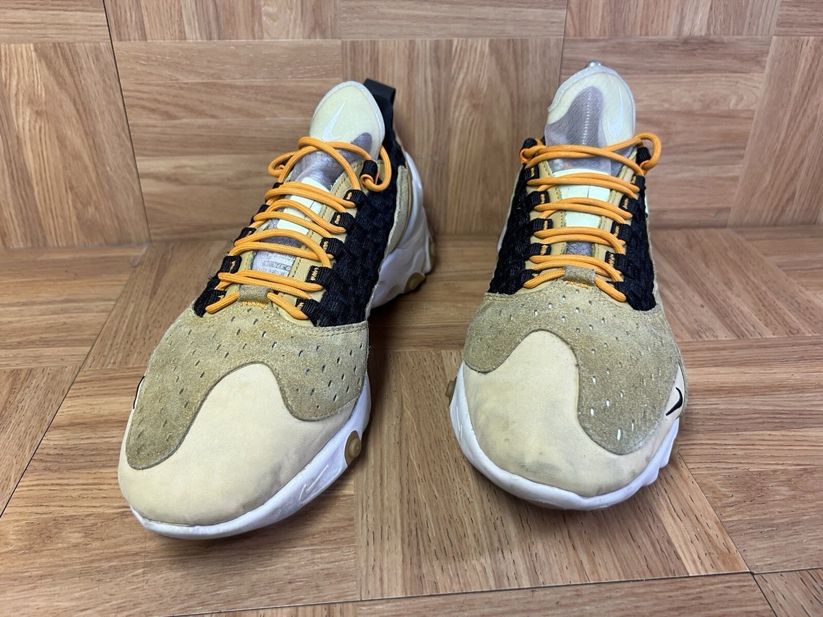 RARE🔥 Sz Nike React Sertu Club Theioth Gold Suede AT5301-700