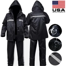 Raincoat Rain Suits Jacket Pants Waterproof Heavy Duty Fishing Women Mens Gear