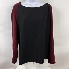 Nine West Blouse Women's 16 Suit Separates Top Long Sleeve Round Neck Office