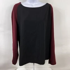 Nine West Blouse Women's 16 Suit Separates Top Long Sleeve Round Neck Office