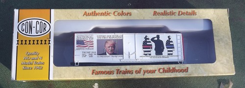 Con Cor HO Boxcar Trump 2018 Memorial Day Veterans First Responders MIB