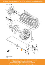SUZUKI Rod,clutch Push Lh, 23111-15501 OEM