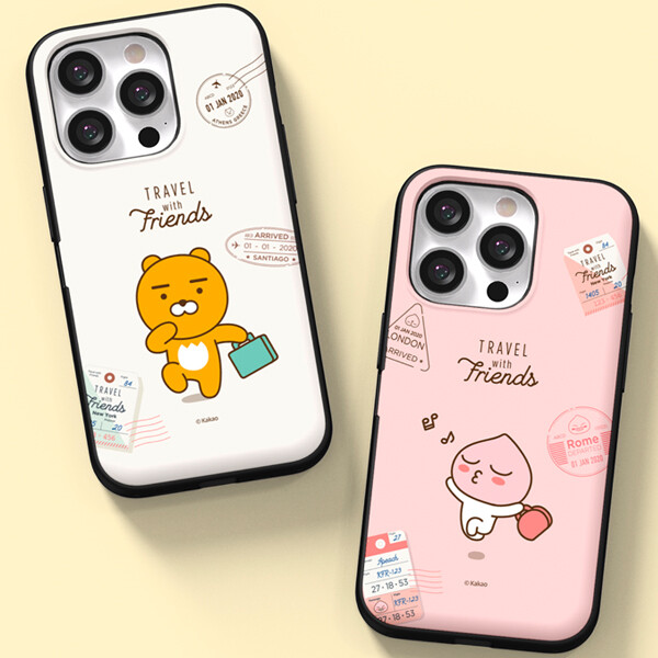 Kakao Friends Trip Magnetic Card Case for iPhone 16 15 Pro Pro Max